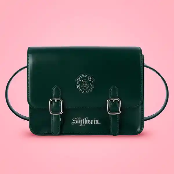 Bolso Estilo Preppy Serie Harry Potter Slytherin Miniso