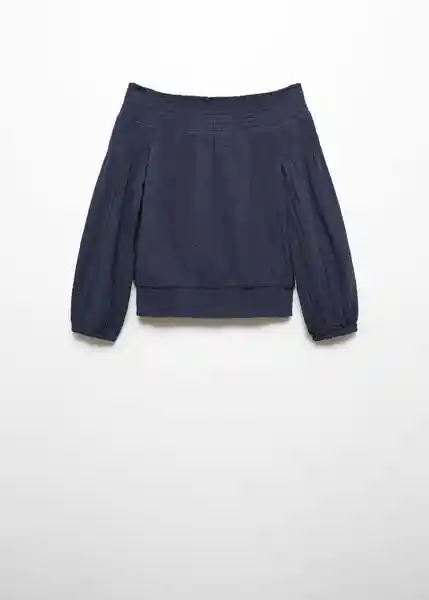 Blusa Earth Navy Talla 19 Niñas Mango