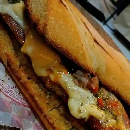 Choripan Gratinado