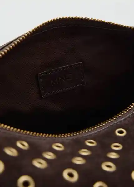 Bolso P Belinda Chocolate Talla 99 Mujer Mango