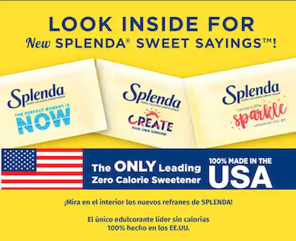 Splenda Endulzante de Sucralosa Cero Calorías