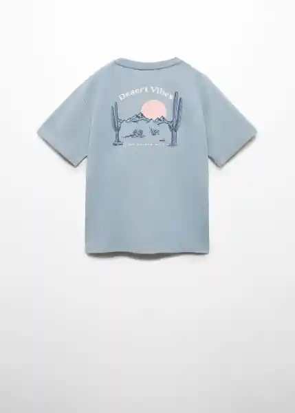 Camiseta Sunset Azul Talla 12 Niño Mango