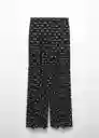 Pantalón Adela Negro Talla XS Mujer Mango