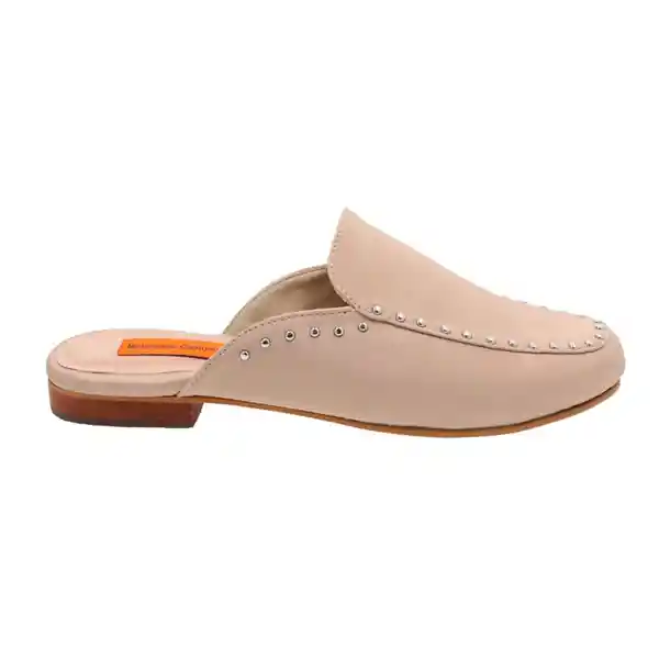 Zapatos Zuecos Plano Celso Beige Talla 34