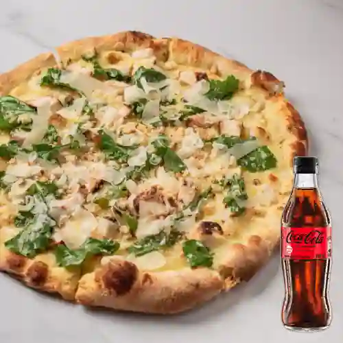 Combo Pizza César Pollo + Coca Cola Sin Azúcar 300Ml