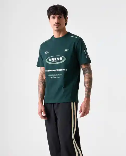 Camiseta Hombre Verde Talla XXL 842G090_VER195406 Americanino