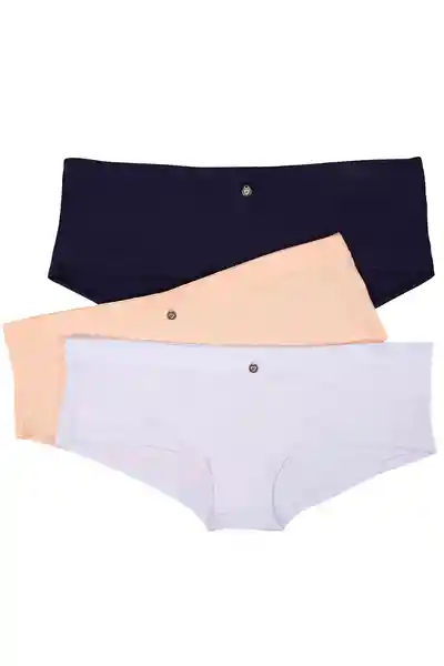 Lili Pink Pack Panty Rosa/Blanco/Negro Talla L Ref.337