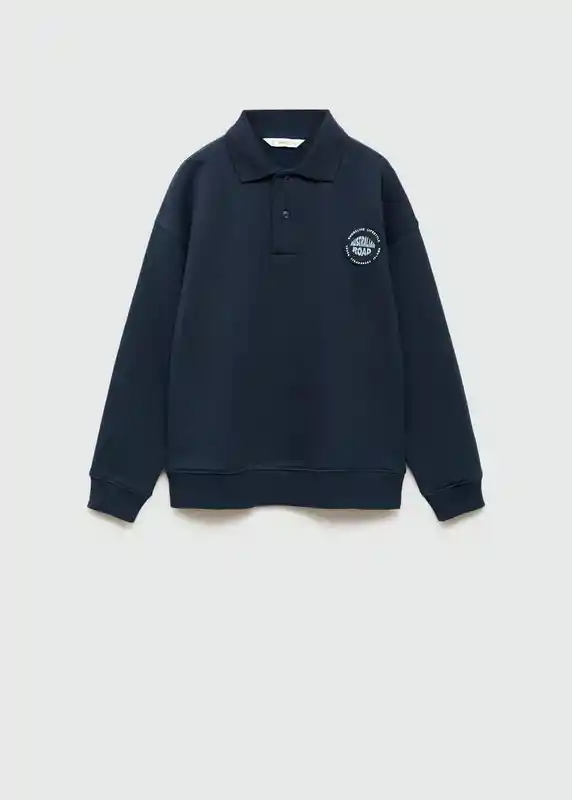 Sudadera Oceano Navy Talla 10 Niños Mango