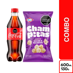 Combo Coca-Cola 600 mL + Champitas Dulces y Saladas