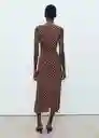 Vestido Greeny Marrón Talla M Mujer Mango