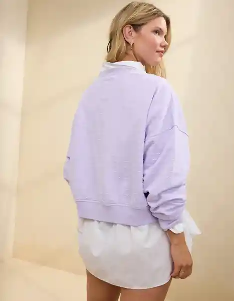 Buzo Morado Talla: MEDIUM Aerie 3578580 American Eagle