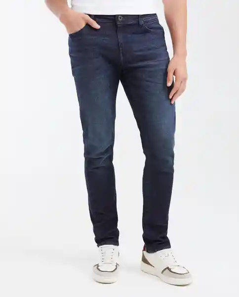 Jean Famous Masculino Azul Dark Talla 32/32 Chevignon