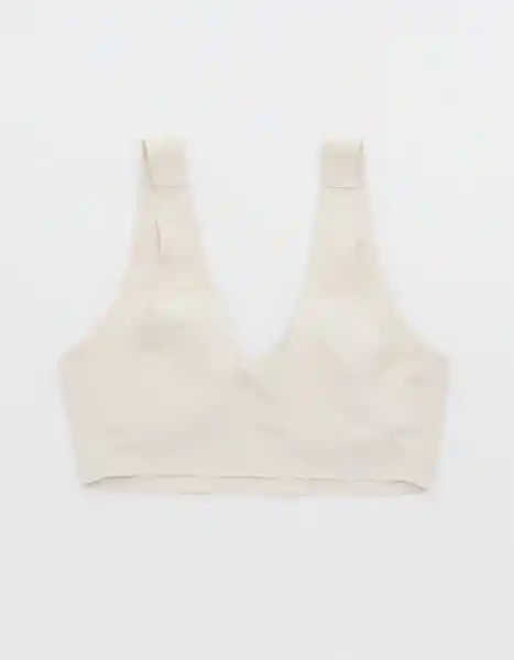 Top Bralette Aerie Beige Talla LARGE 3772172 American Eagle