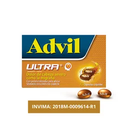 Advil Ultra Alivio dee Los Dolores De Cabeza Severos