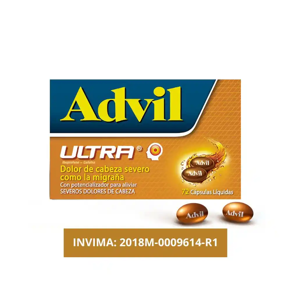 Advil Ultra Cápsulas Líquidas de Ibuprofeno