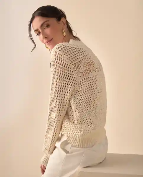 Suéter Crudo Vainilla Claro Talla Talla L 661G215 Esprit