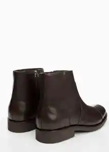 Botines Zipper Marrón Talla 42 Hombre Mango