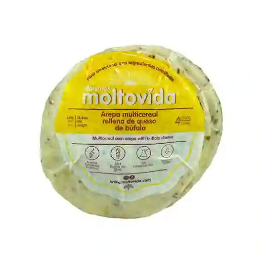 Moltovida Arepa de Arroz Multicereal Queso Bufala