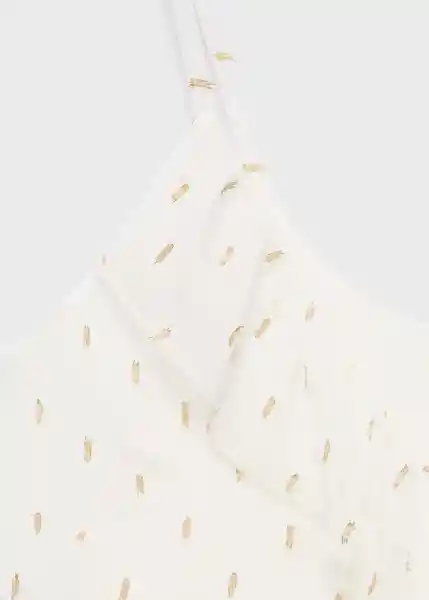 Top Newgold Offwhite Talla 23 Teen Niñas Mango