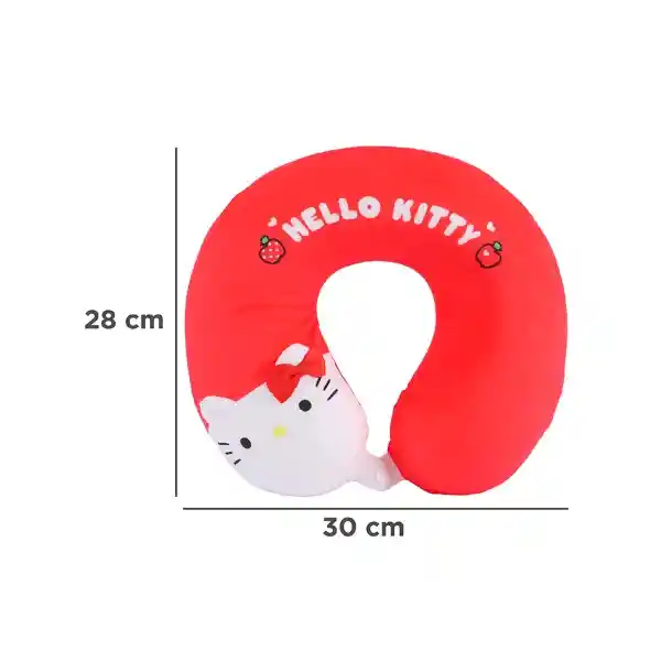 Almohada Viaje Para Cuello Hello Kitty Rojo Serie Sanrio Miniso