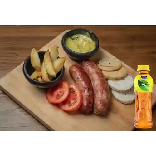 Combo Porción de Chorizos + Fuze Tea Limón 400ML