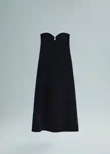 Vestido Glowbar Negro Talla M Mujer Mango