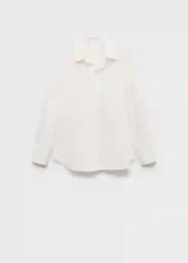 Camisa Zaro Offwhite Talla L Mujer Mango