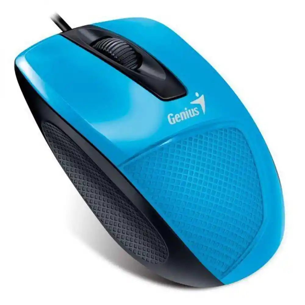 Genius Mouse Ergonómico Dx-150X Entrada USB Color Azul Claro