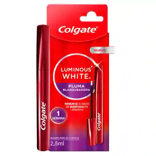 Pluma Blanqueadora Colgate Luminous White Wand