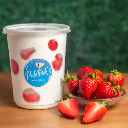 Helado de Vainilla Fresas