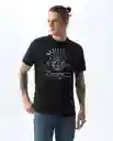 Camiseta Hombre Negro Talla L 841G002_NEG194004 Americanino
