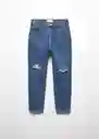 Jean Dad Tejano Medio Talla 13 Niños Mango