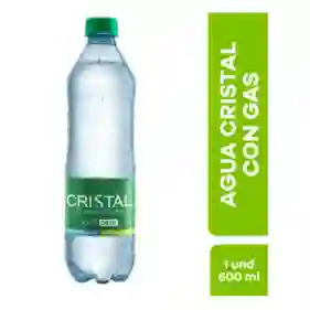 Agua cristal con gas