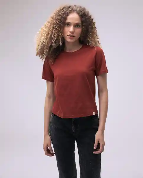  Camiseta Mujer Naranja Talla S 600D004 AMERICANINO 