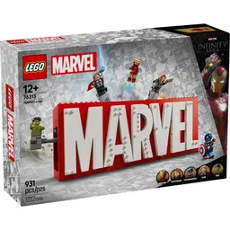 Lego Set de Construcción Logotipo Marvel y Minifiguras