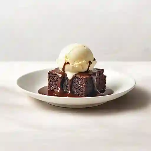 Brownie Con Helado