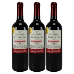 Vino Santa Carolina Reservado Cabernet Sauvignon Merlot X750 Ml 2X3