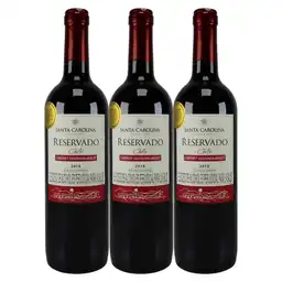 Vino Santa Carolina Reservado Cabernet Sauvignon Merlot X750 Ml 2X3