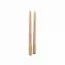 Set Velas Decorativas Espiral Beige 25 cm Ambiente Gourmet