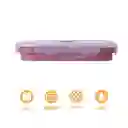 Contenedor  Alimento Plegable Silicona Rojo 800 mL Miniso