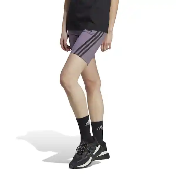 Adidas Short W Fi 3S Biker Mujer Morado Talla M