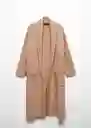 Abrigo Ringo Topo Talla XL Mujer Mango