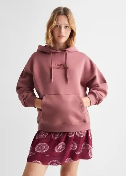 Sudadera Daily Niñas Rosa Talla 18 Mango