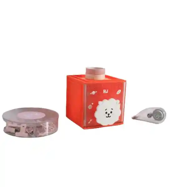 BT21 Organizador Plastico Forma Cubo Pequeño Colección