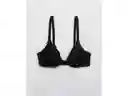 American Eagle Top Bikini Ribbed Shine Underwire Plunge Real 36C