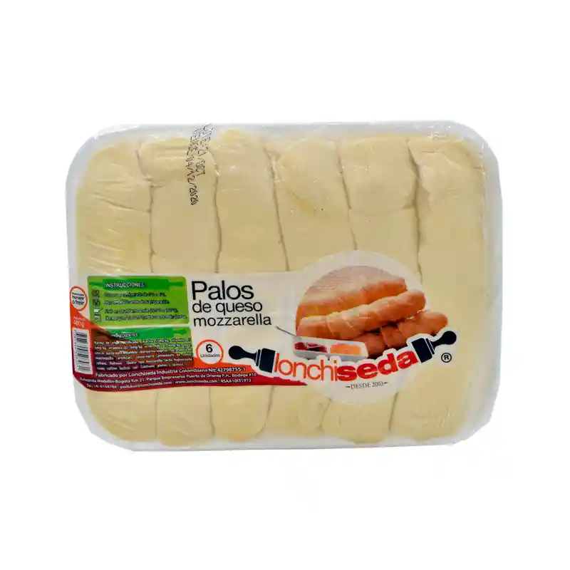 Lonchiseda Palos De Queso Mozzarella x 6 Unidades