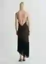 Vestido Natalia Marrón Talla M Mujer Mango