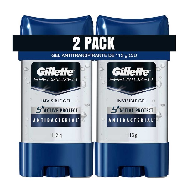 Gel Antitranspirante Gillette Specialized Antibacterial 226 g