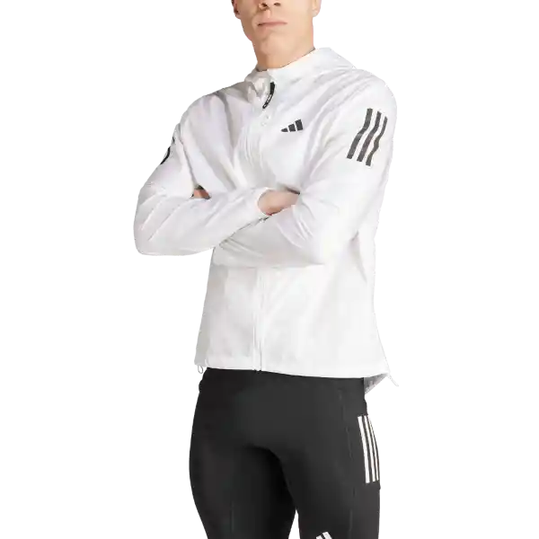 Adidas Chaqueta Otr b Correr Hombre Blanco Talla M