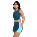 Leggings Corto Huli Dark Teal Mujer Talla M Speedo
